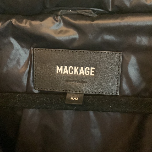 Mackage Lara Hooded Down Coat In Dark Blue - Picture 10 of 12